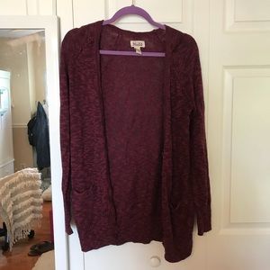 Maroon Cardigan size large